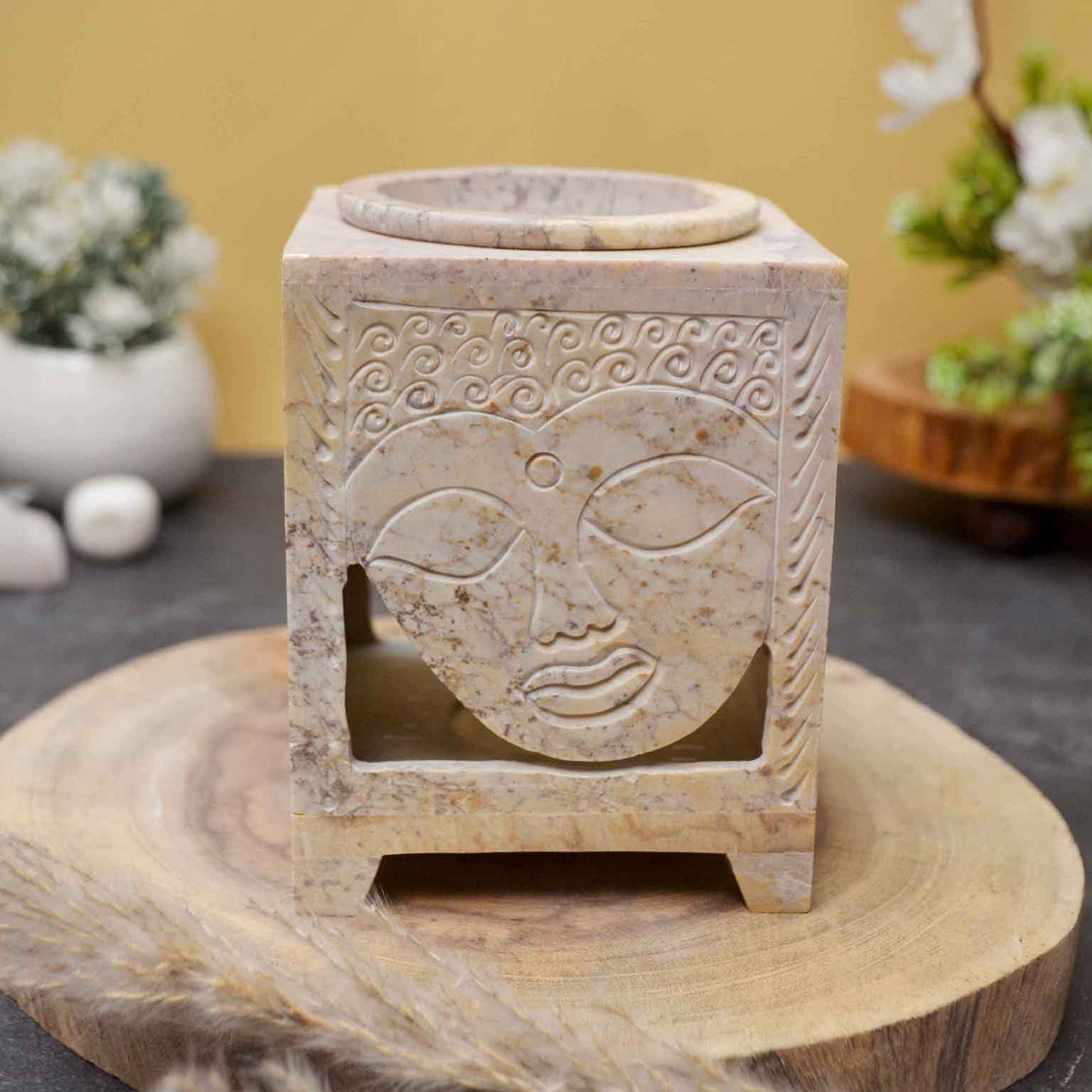 Buddha Aroma Oil Diffuser (Marble Soapstone)