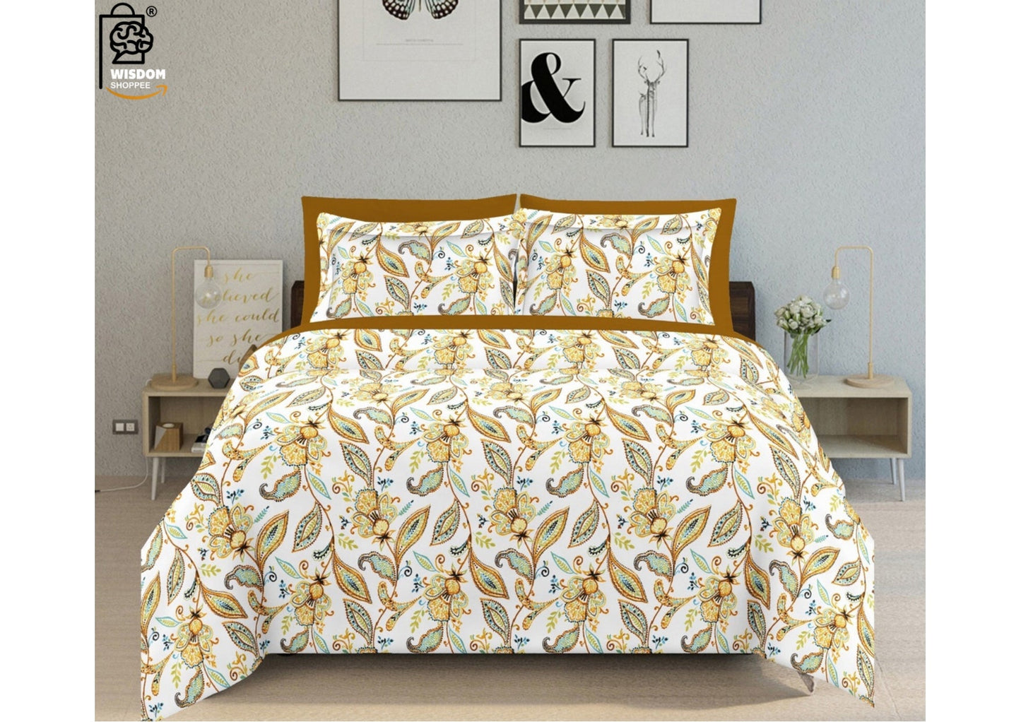 Verlisse Premium King Size Bedsheet (108" x 108")- 400 TC