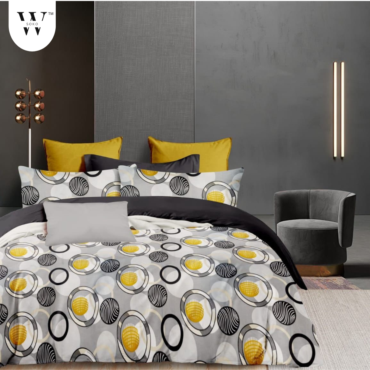 Plenora Premium King Size Bedsheet (108" x 108"): 400 TC