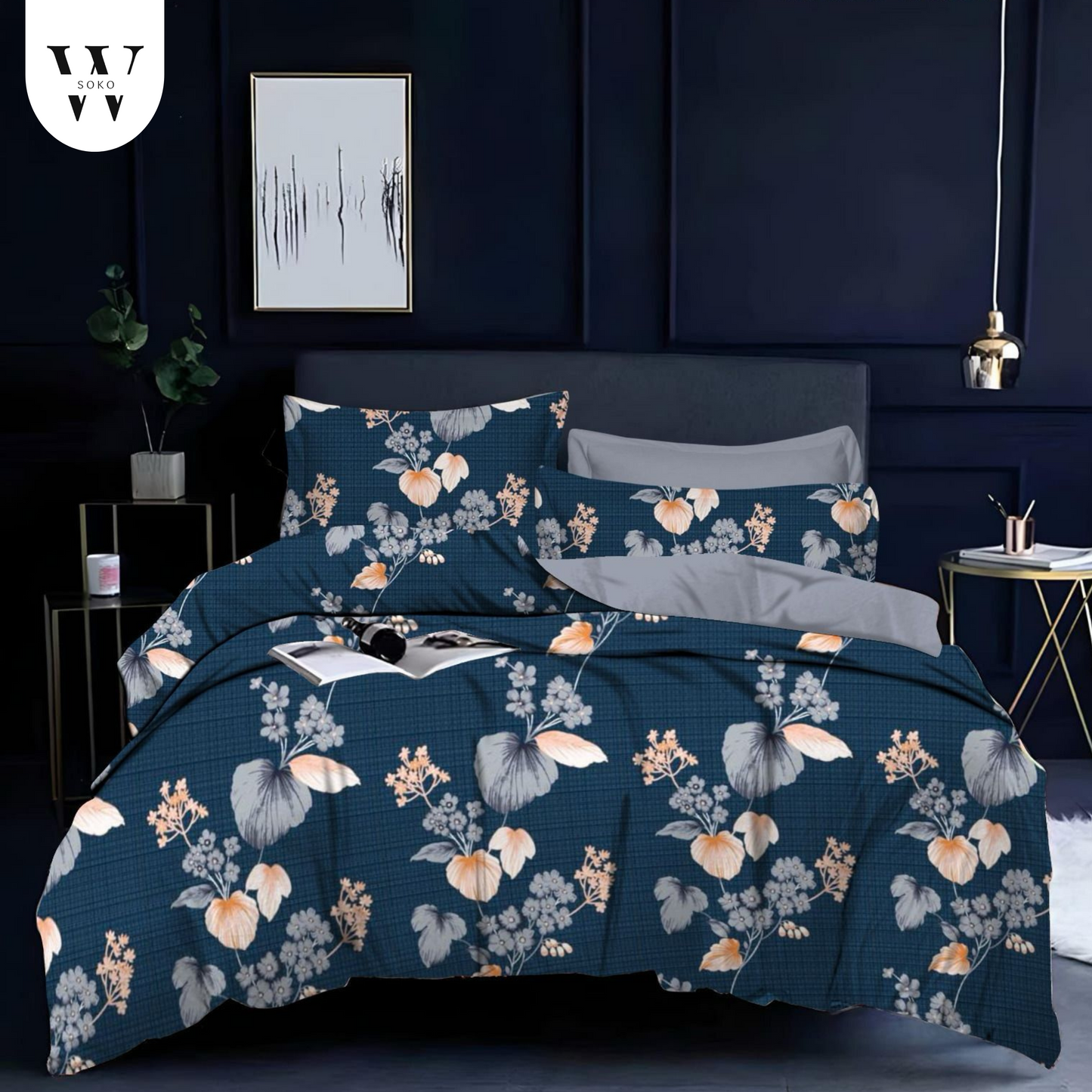 Avorine Premium Queen Size Bedsheet (90" x 100"): 300 TC