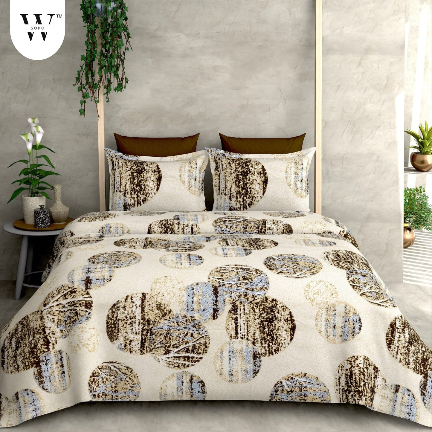 Ventrelle Premium Single Bedsheet (60" x 90")- 400 TC