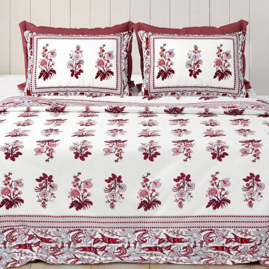 Pehchaan Jaipuri Block Print - 400 TC - King Size (108 x 108)