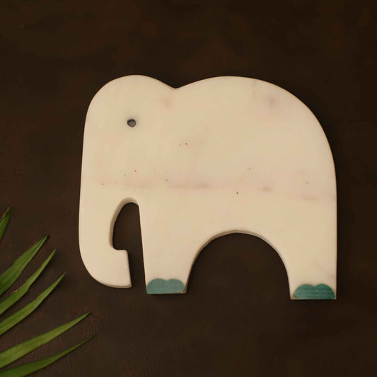 Gajah Inlay Coasters Set of 4 (Marble and Semi Precious Stone)