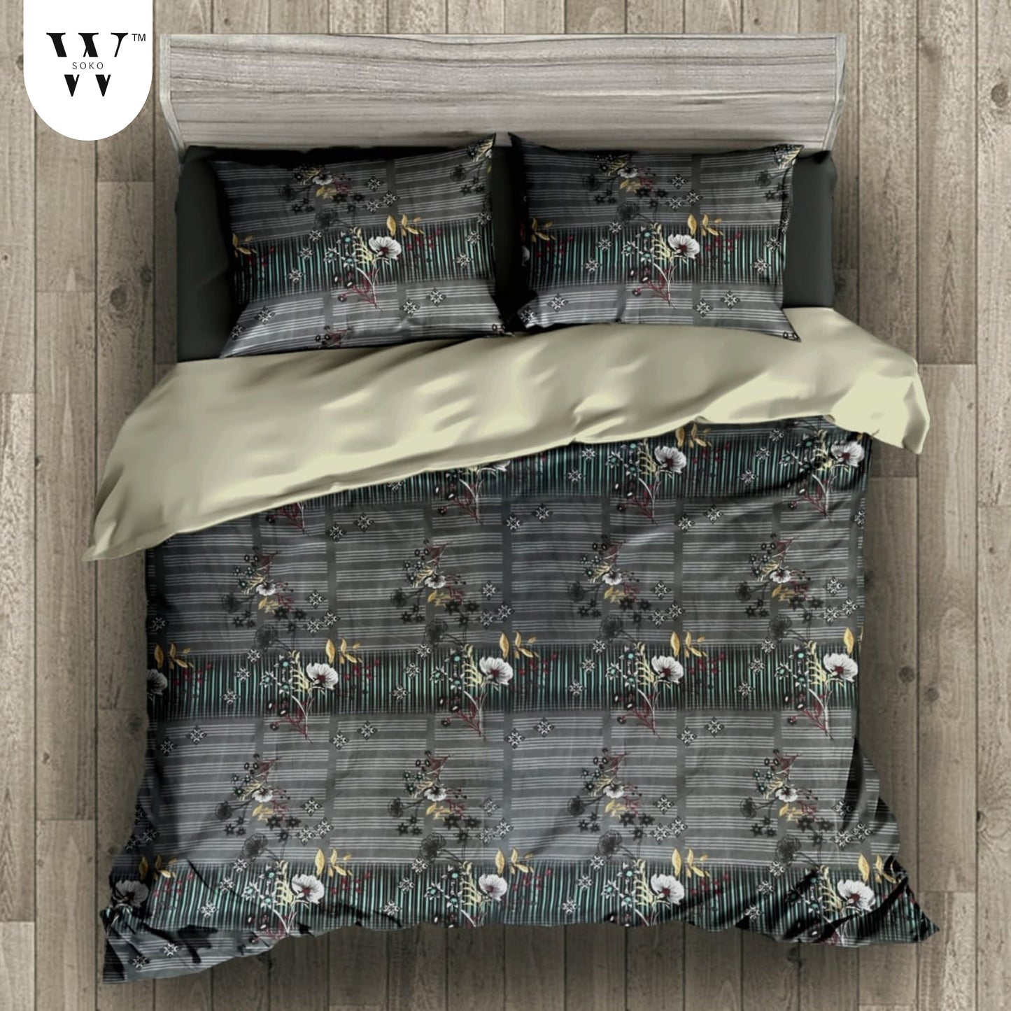 Trinovia Premium Single Bedsheet (60" x 90")- 144 TC