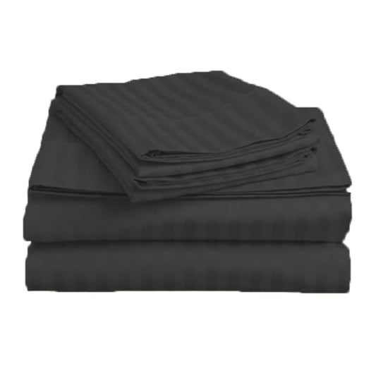 Dark Grey Plain Premium King Size Bedsheet (108" x 108"): 400 TC