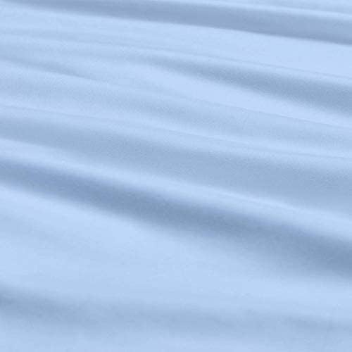 Ice-Blue Premium King Size Bedsheet (108" x 108") 300 TC