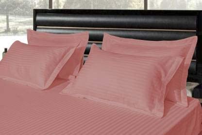 Peach-Lined Premium King Size Bedsheet (108" x 108") - 350 TC