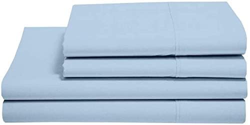 Ice-Blue Premium King Size Bedsheet (108" x 108") 300 TC