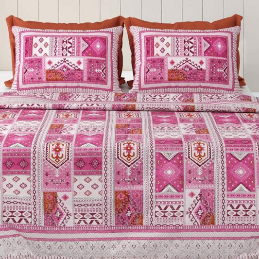 Mehsoos Jaipuri Block Print - 400 TC - King Size (108 x 108)