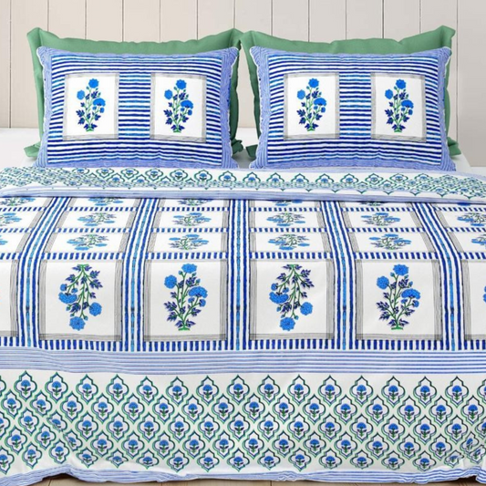 Jashn Jaipuri Block Print - 400 TC - King Size (108 x 108)