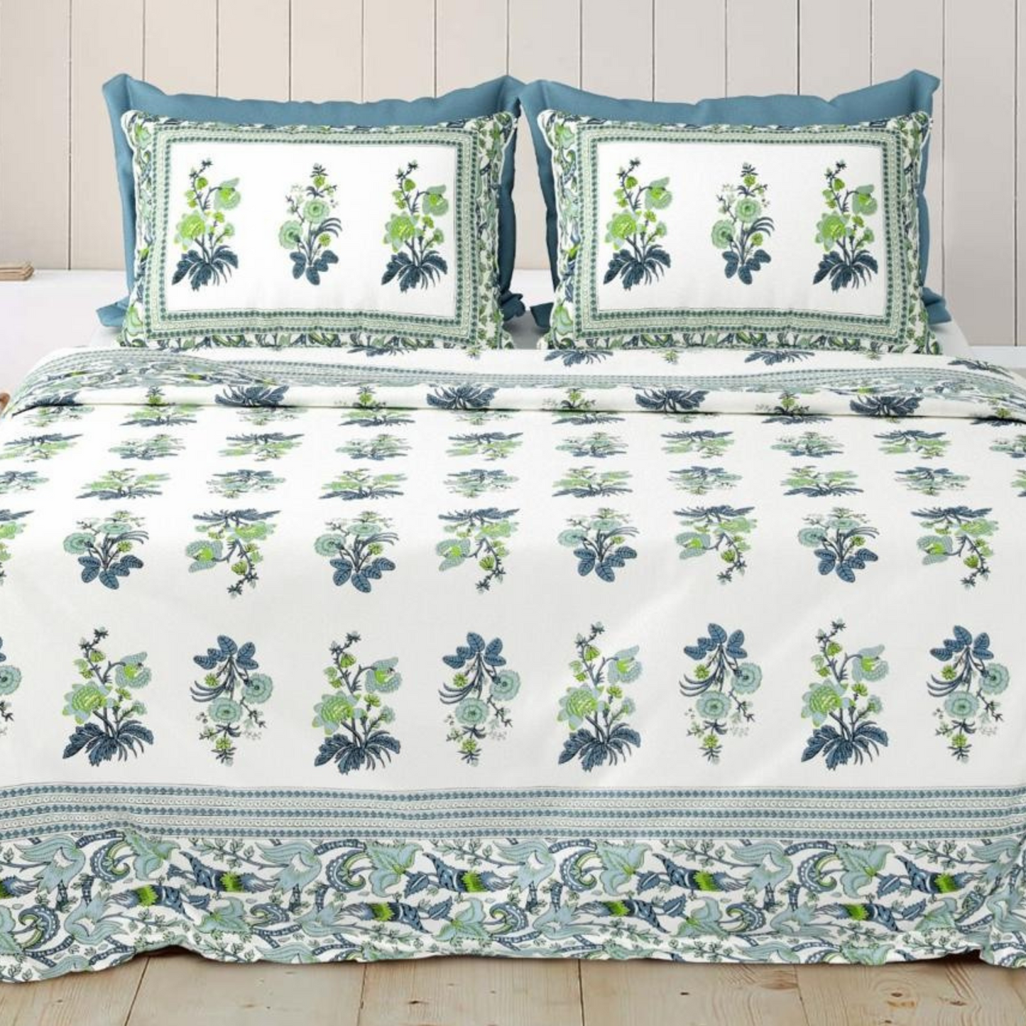 Rangrez Jaipuri Block Print - 400 TC - King Size (108 x 108)