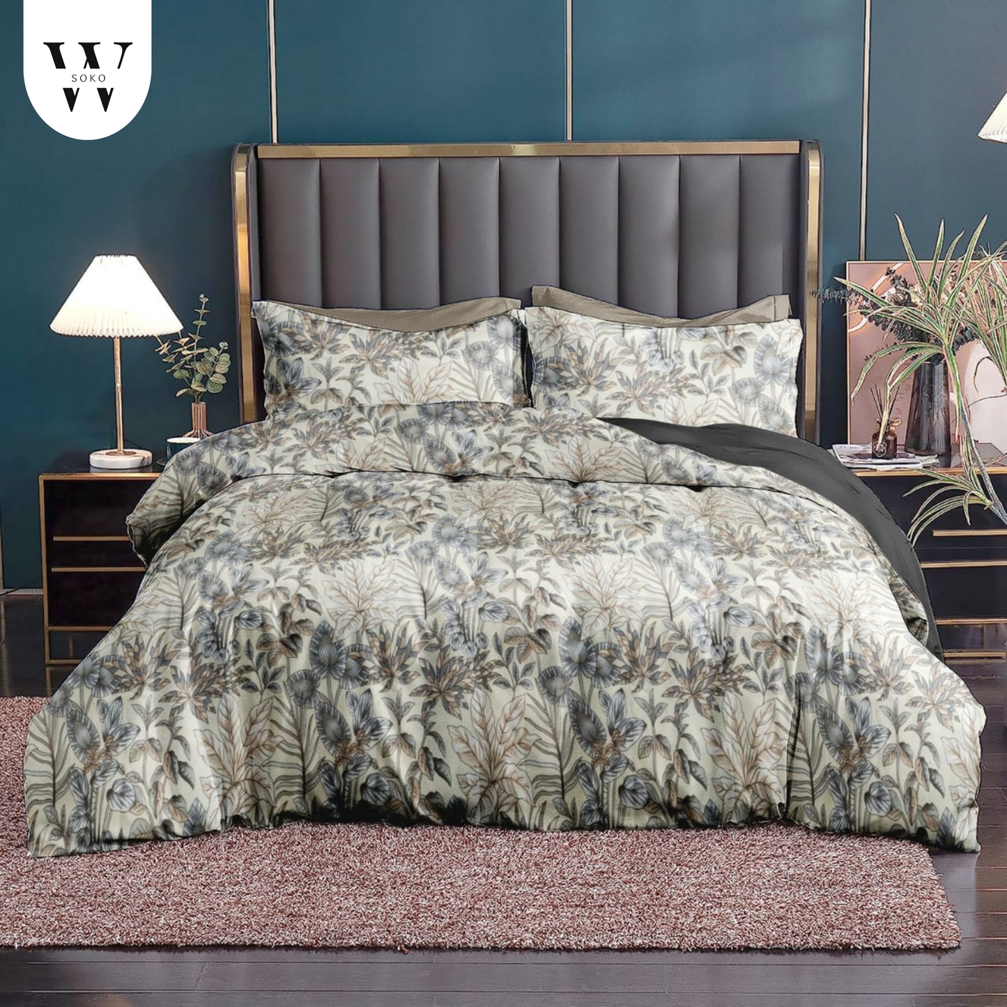 Lavennia Premium Queen Size Bedsheet (90" x 100"): 300 TC