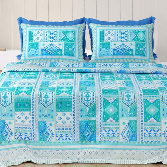 Saaz Jaipuri Block Print - 400 TC - King Size (108 x 108)