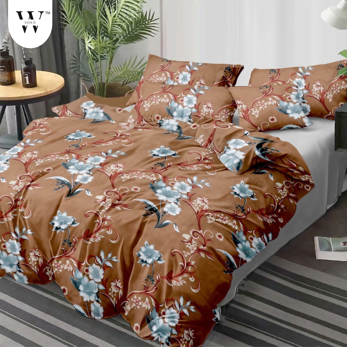 Bravonia Premium Single Bedsheet (60" x 90")- 144 TC