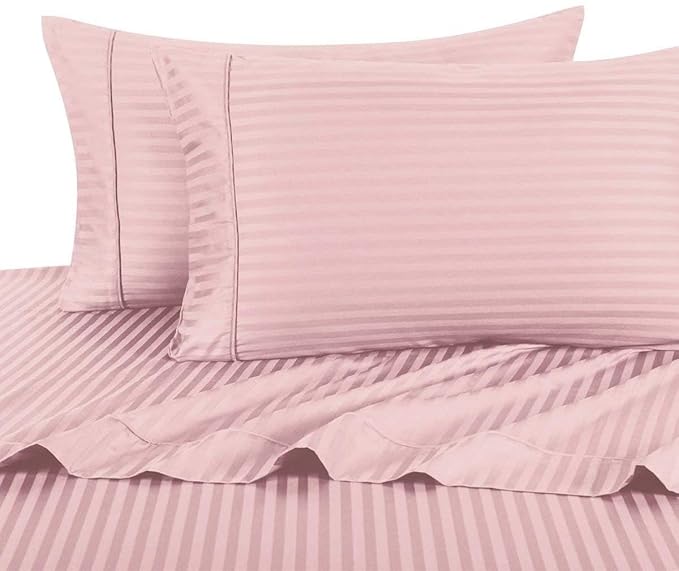 Peach-Silk Premium King Size Bedsheet (108" x 108") 300 TC
