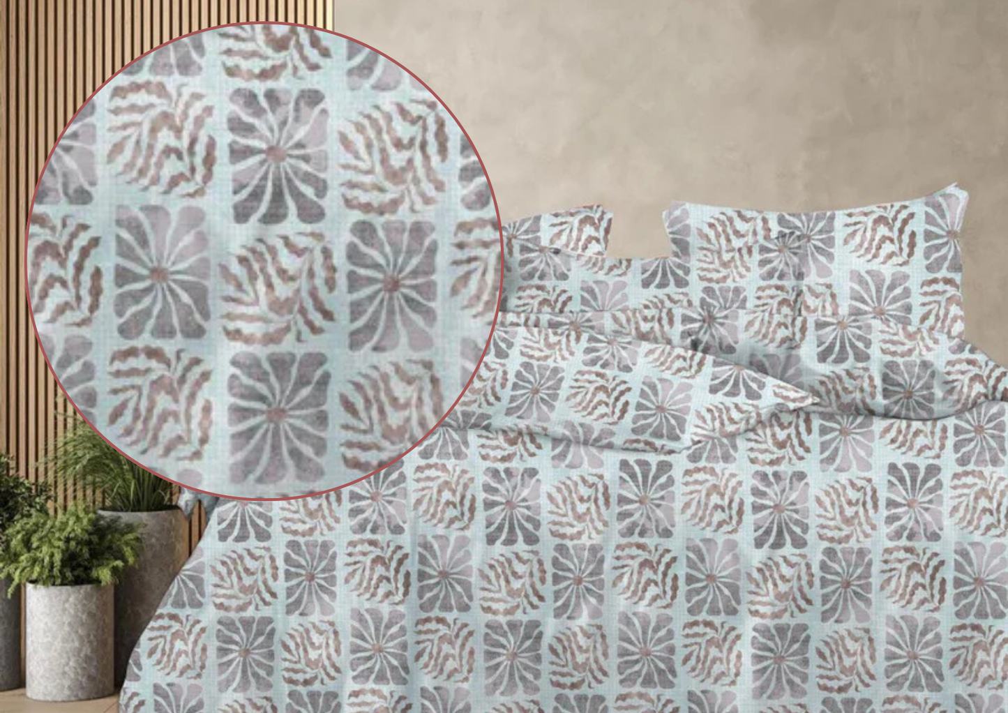 Veyora Premium King Size Bedsheet (108" x 108") 300 TC