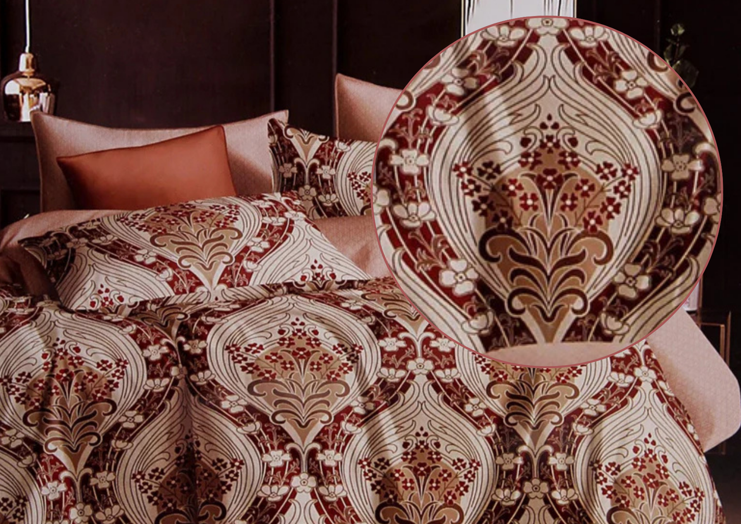 Florenza Premium King Size Bedsheet (108" x 108"): 400 TC