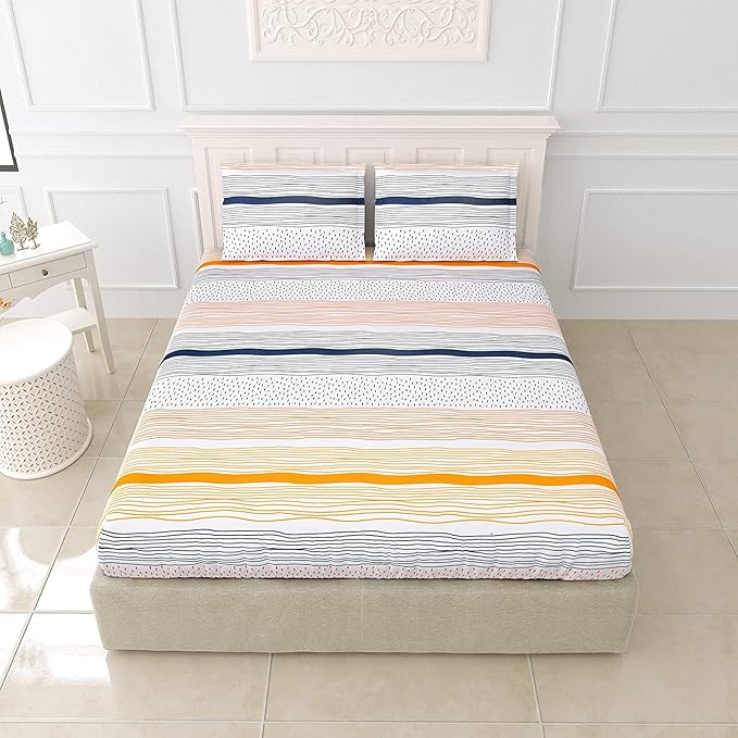 Olverina Premium King Size Bedsheet (108" x 108")