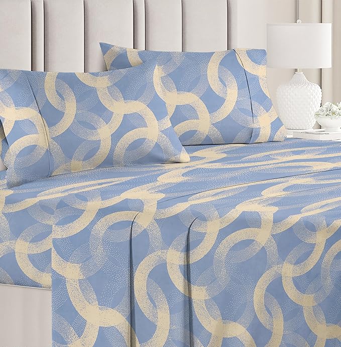 Xilvia Premium King Size Bedsheet (108" x 108"): 400 TC