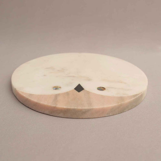 Marble Owl Cheese Board (Marble and Semi Precious Stone)