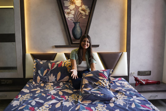 Fiorayne Premium King Size Bedsheet (108" x 108") 400TC