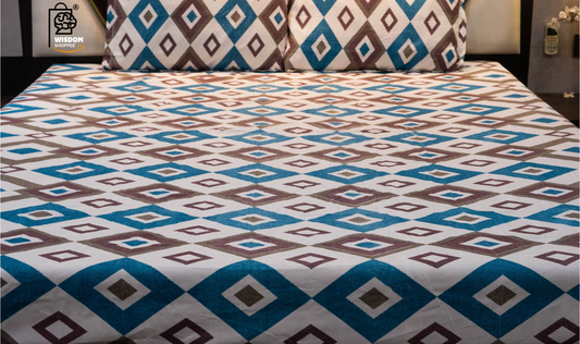 Ventrelia Premium King Size Bedsheet (108" x 108"): 400TC