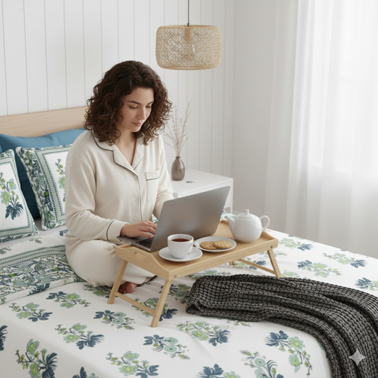 Rangrez Jaipuri Block Print - 400 TC - King Size (108 x 108)