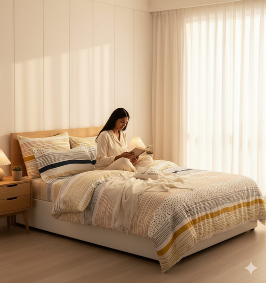 Olverina Premium King Size Bedsheet (108" x 108")