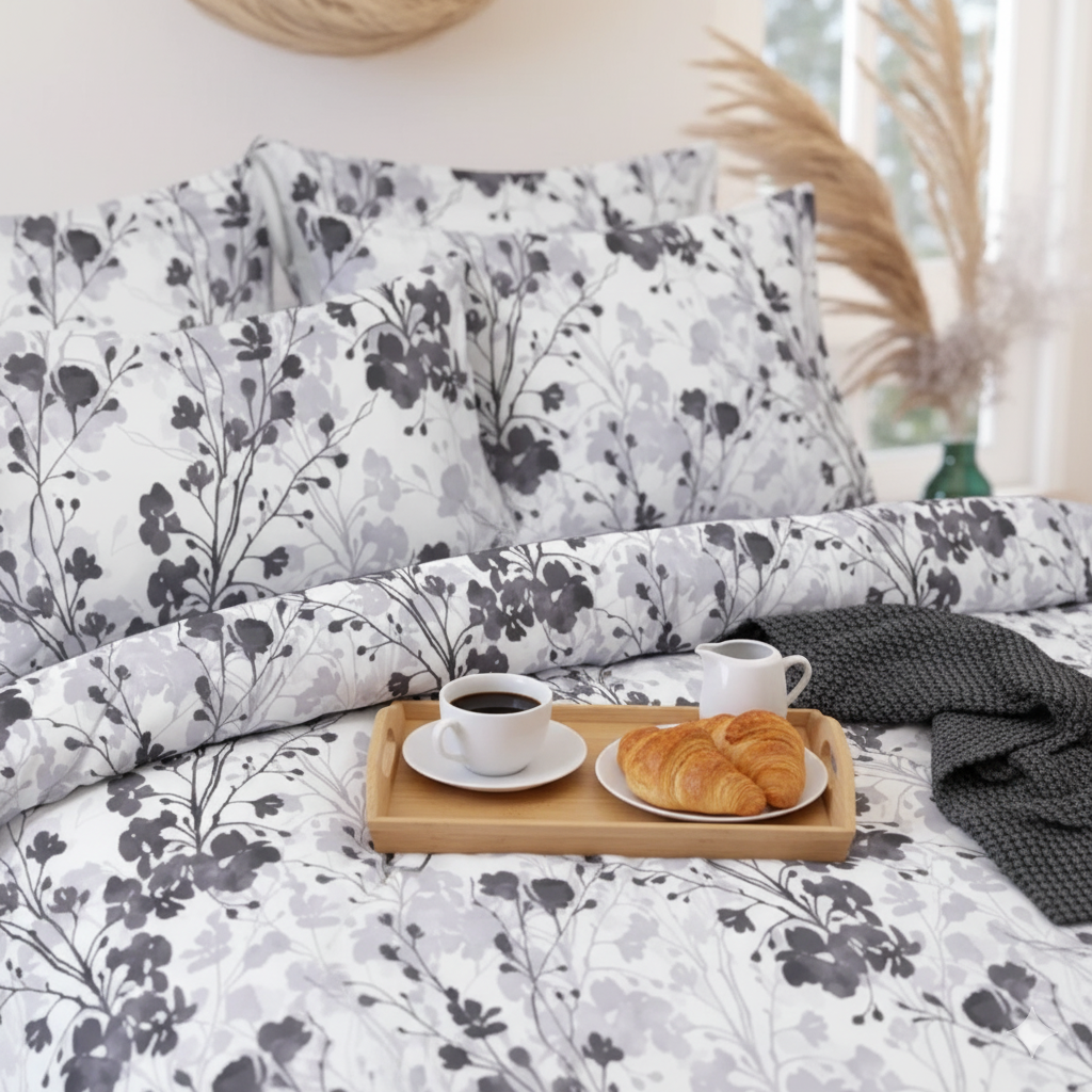 Bellovra Premium King Size Bedsheet (108" x 108") - 400 TC