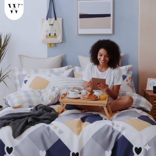 Ventoriaxen Premium King Size Bedsheet (108" x 108") - 400 TC