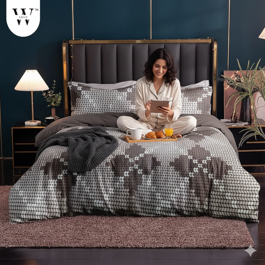 Olwessa Premium King Size Bedsheet (108" x 108") - 400 TC