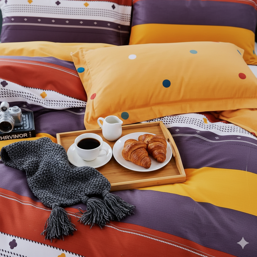 Belisrae Premium King Size Bedsheet (108" x 108") - 400 TC