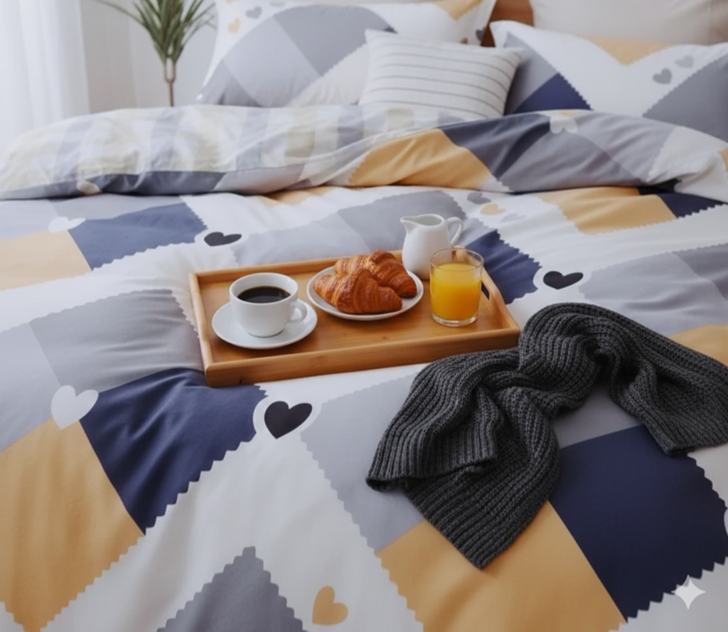 Ventoriaxen Premium King Size Bedsheet (108" x 108") - 400 TC