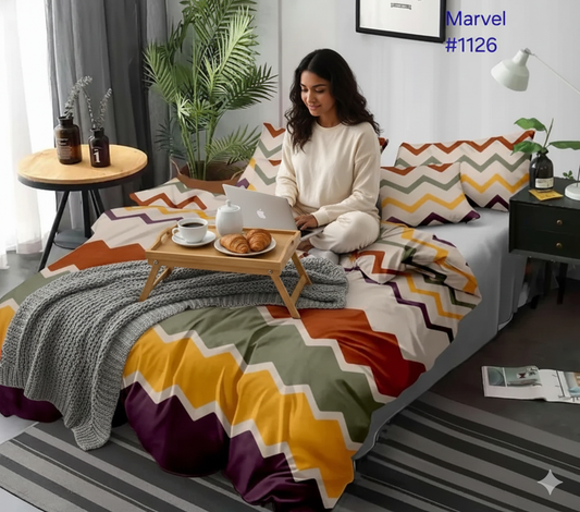 Elonia Premium Queen Size Bedsheet (90" x 100") - 400 TC