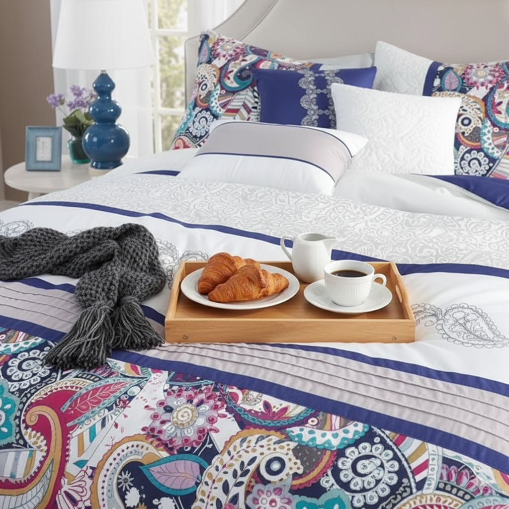 Belvessa Premium King Size Bedsheet (108" x 108") 400 TC