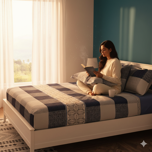 Belisrae Premium King Size Bedsheet (108" x 108")