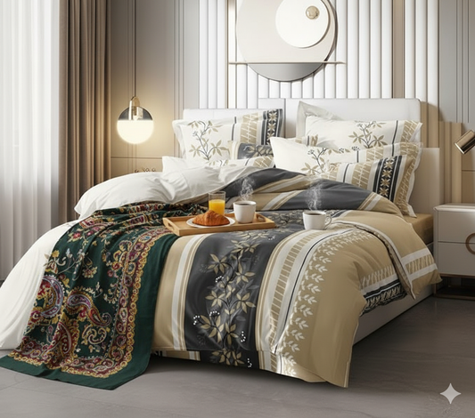 Seraphis Premium King Size Bedsheet (108" x 108") - 400 TC