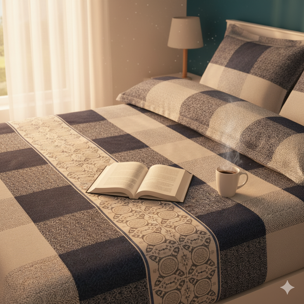 Belisrae Premium King Size Bedsheet (108" x 108")