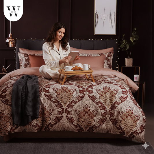 Florenza Premium King Size Bedsheet (108" x 108"): 400 TC