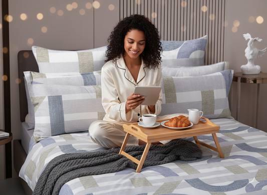 Xilvia Premium King Size Bedsheet (108" x 108"): 400 TC