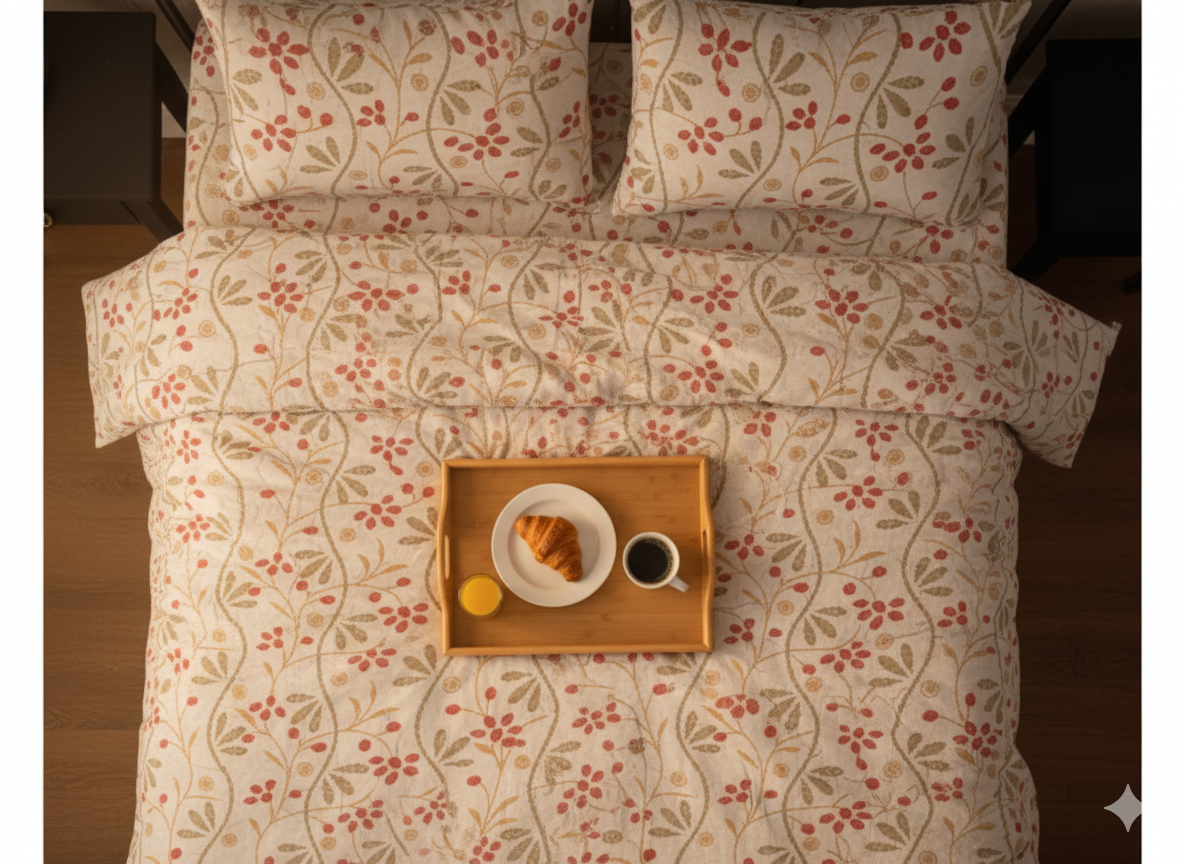 Cresora Premium King Size Bedsheet (108" x 108") - 400 TC
