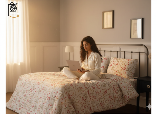 Cresora Premium King Size Bedsheet (108" x 108") - 400 TC