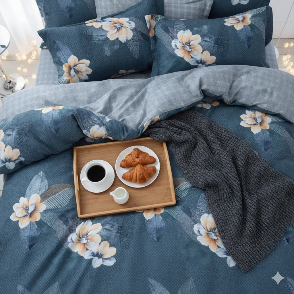 Belvarra Premium King Size Bedsheet (108" x 108") - 400 TC