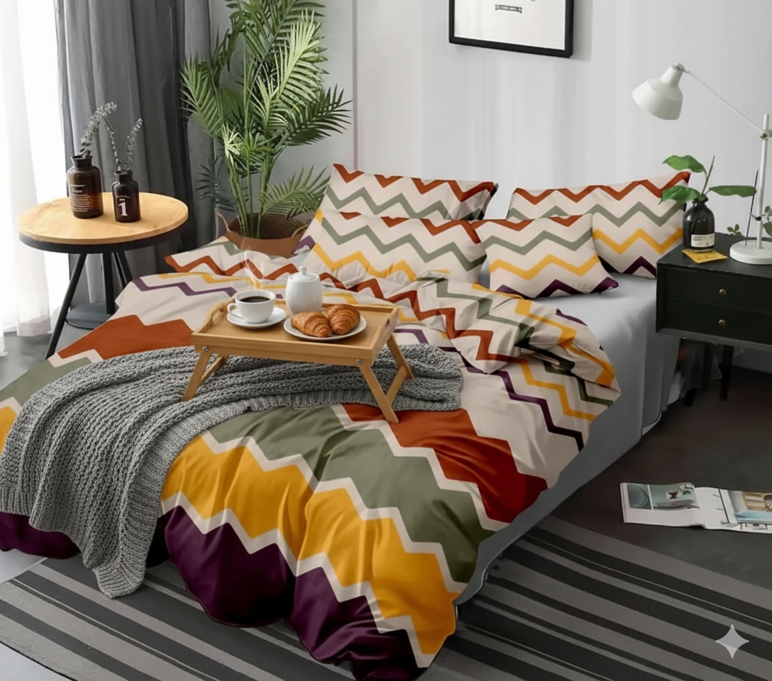 Elonia Premium Queen Size Bedsheet (90" x 100") - 400 TC
