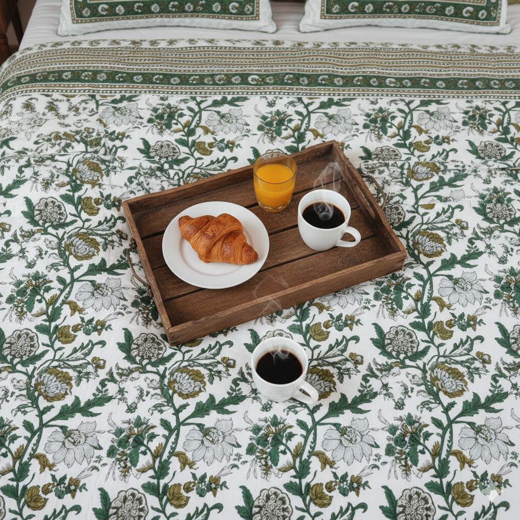 Khaas Jaipuri Block Print - 400 TC - King Size (108 x 108)