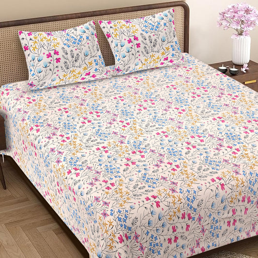 Manjari Jaipuri Block Print - 400 TC - King Size (108 x 108)