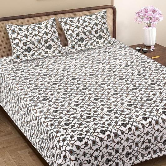 Zauq Jaipuri Block Print - 400 TC - King Size (108 x 108)