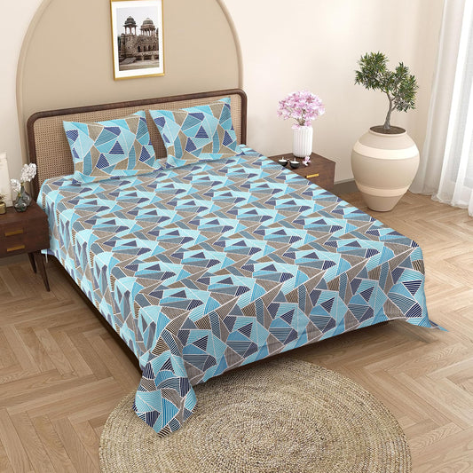 Mehfil Jaipuri Block Print - 400 TC - King Size (108 x 108)