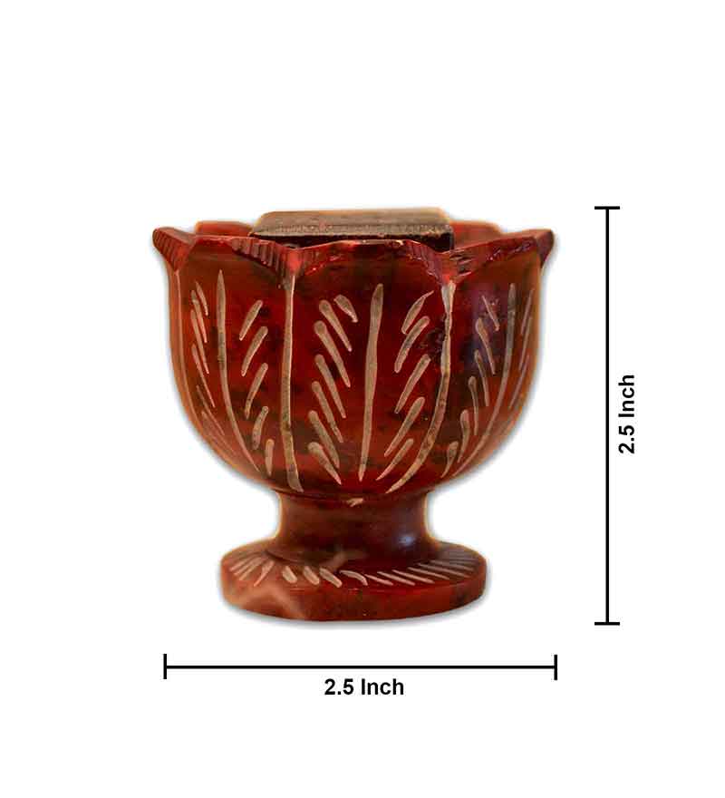 Rose Incense Holder (Marble Soapstone)