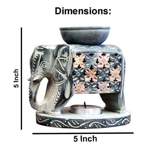 Chess Elephant Aroma Oil Diffuser (Italy Paleva Stone)